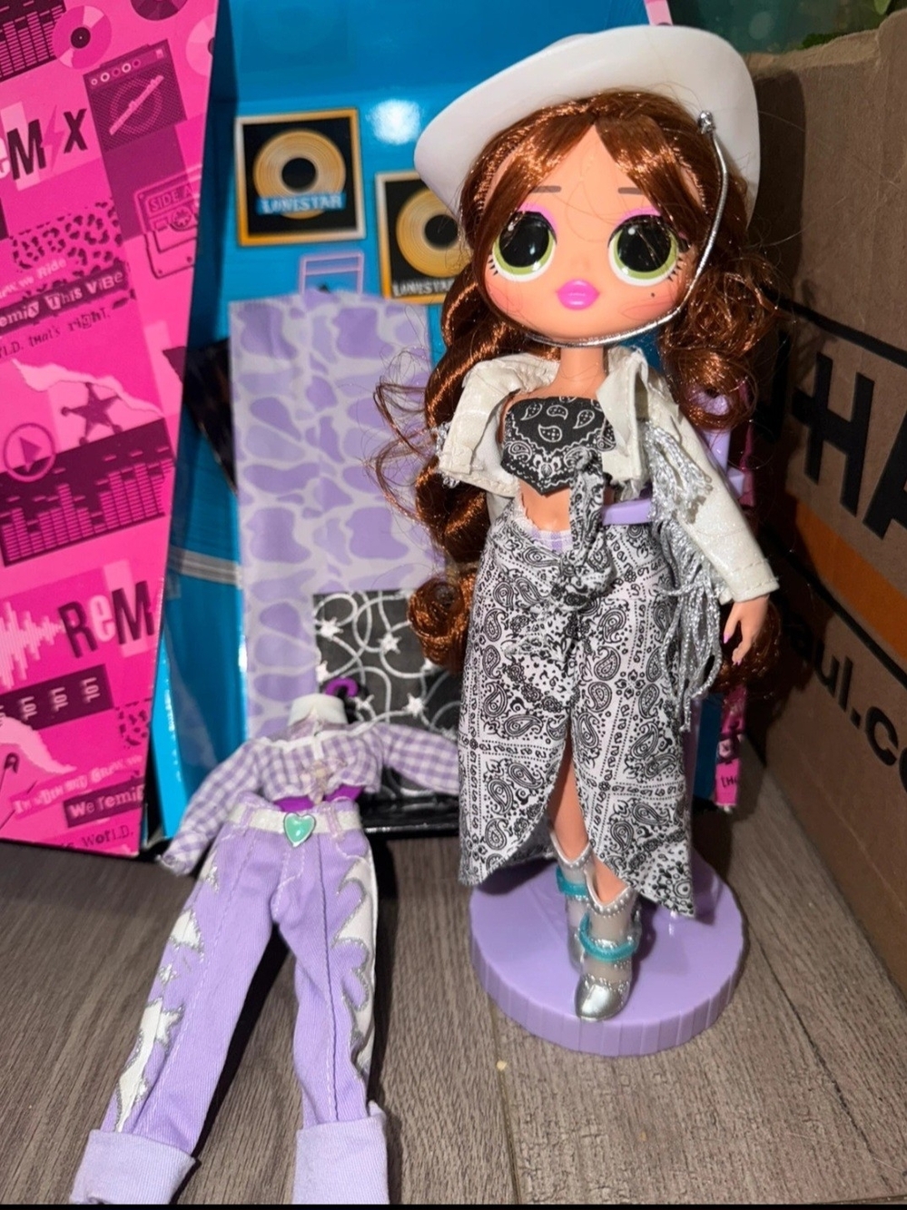 L.O.L. Surprise! Doll with Lavender Outfit and White Hat